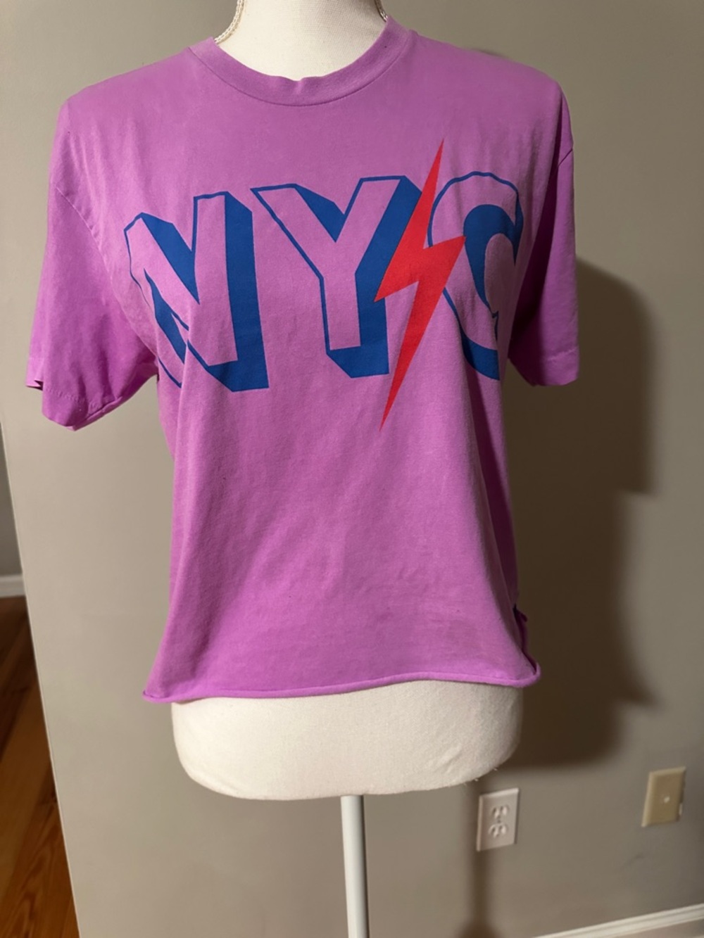Aviator Nation Lavender Tee with Governors Ball graphic on the back.